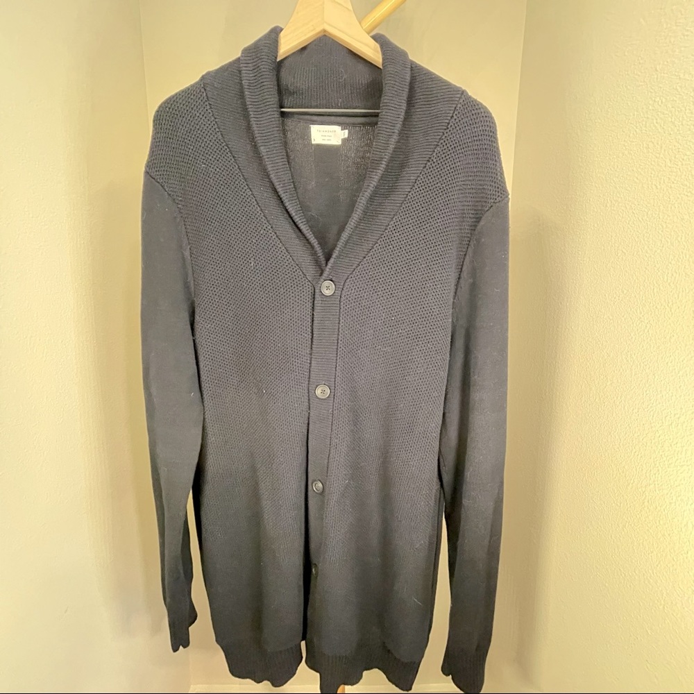 7 DIAMONDS, Black Knitted, Cardigan, Mens XXL